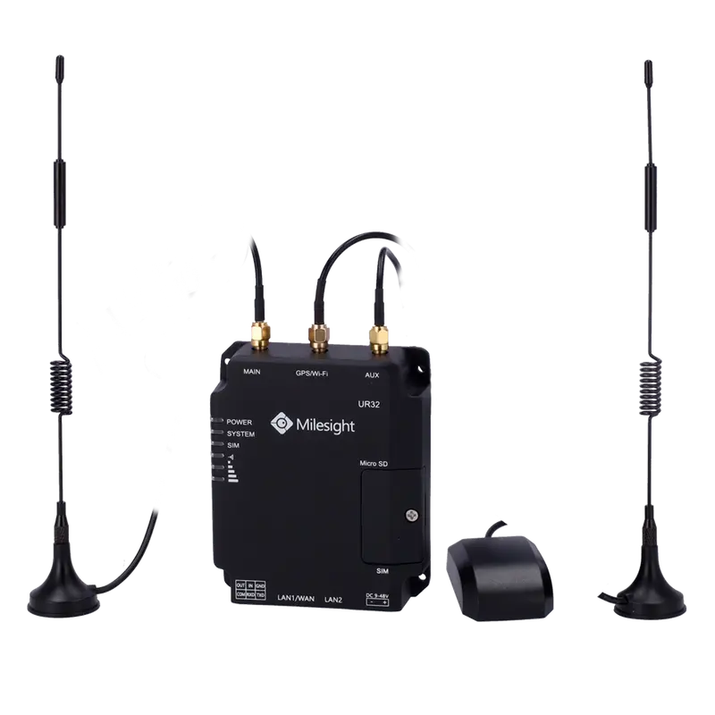 MILESIGHT MS-UR32-L04EU-G - Milesight Router Industrial 4G LTE Cat 4 - Conectividad confiable con doble ranura SIM