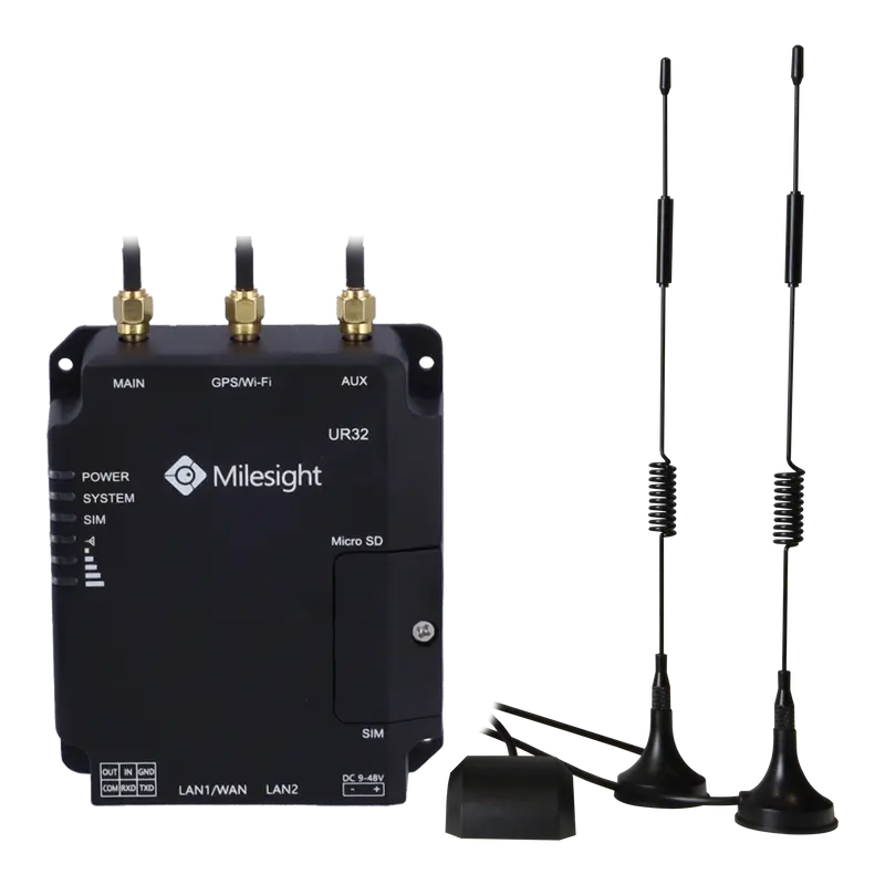 MILESIGHT MS-UR32-L04EU-G-P - Milesight Router Industrial 4G LTE Cat 4 - Conectividad confiable con doble ranura SIM