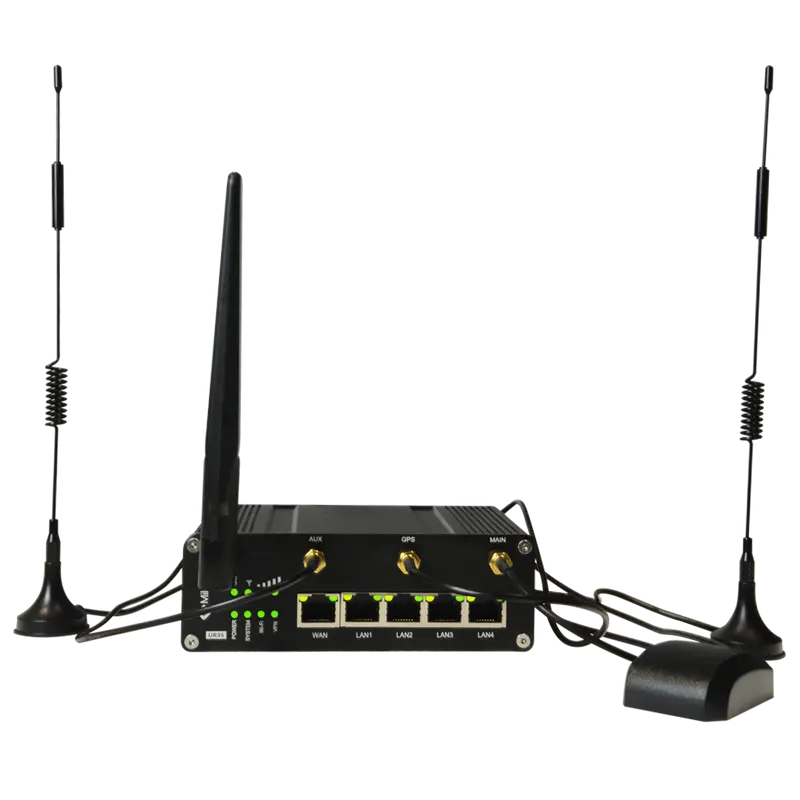 MILESIGHT MS-UR35-L04EU-G-P-W - Milesight Router 4G LTE Cat 4 con doble SIM - 5 puertos Fast Ethernet (1 WAN y 4 LAN)