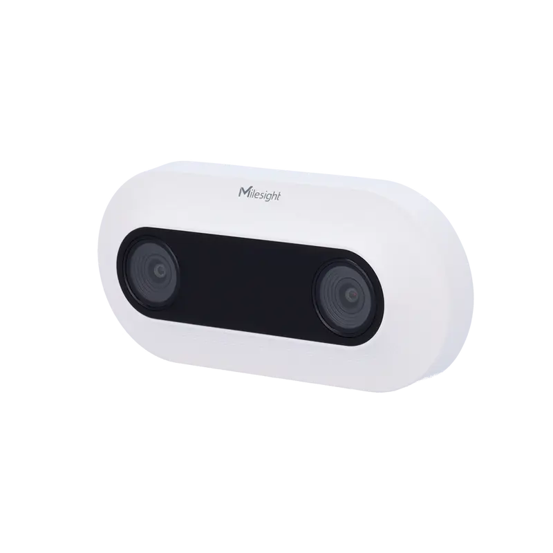 MILESIGHT MS-VS125-P - Sensor de conteo de personas AI binocular - Área de detección hasta 10m - Detección 100% anónima