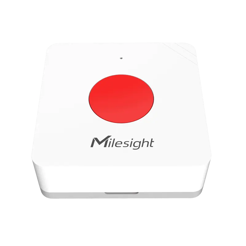 MILESIGHT MS-WS101-868M-SOS - Pulsador inteligente LoRaWAN - Hasta 15Km de alcance con visión directa - Múltiples modos de pulsación