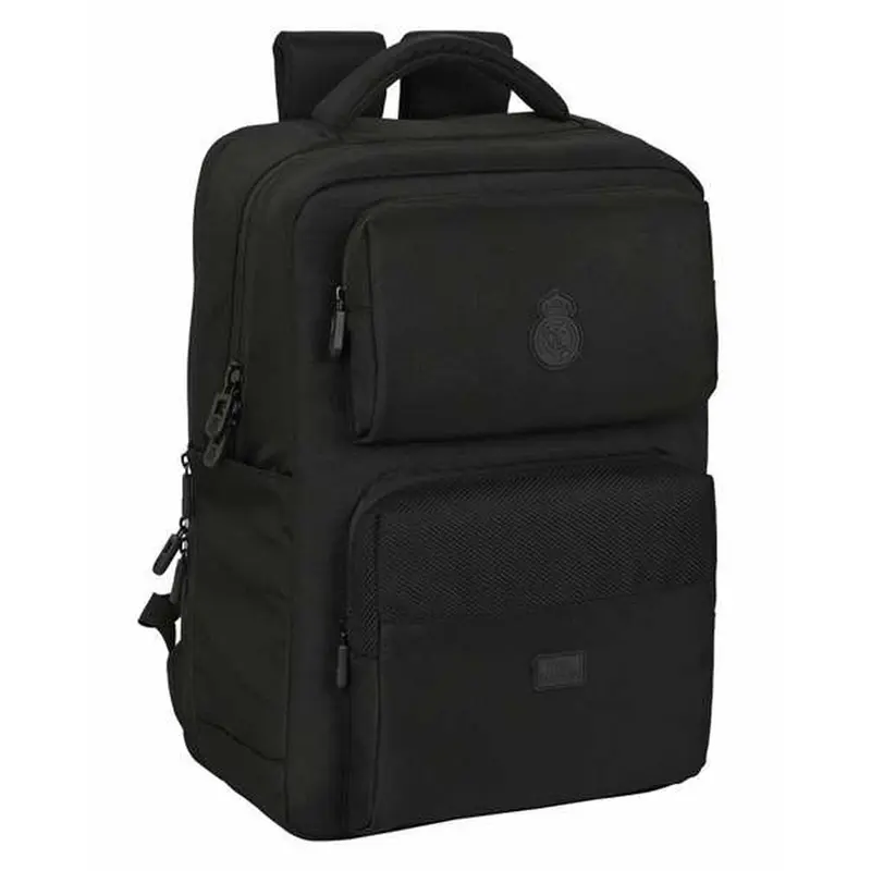 Mochila para Portátil Real Madrid C.F. Negro 31 x 44 x 13 cm