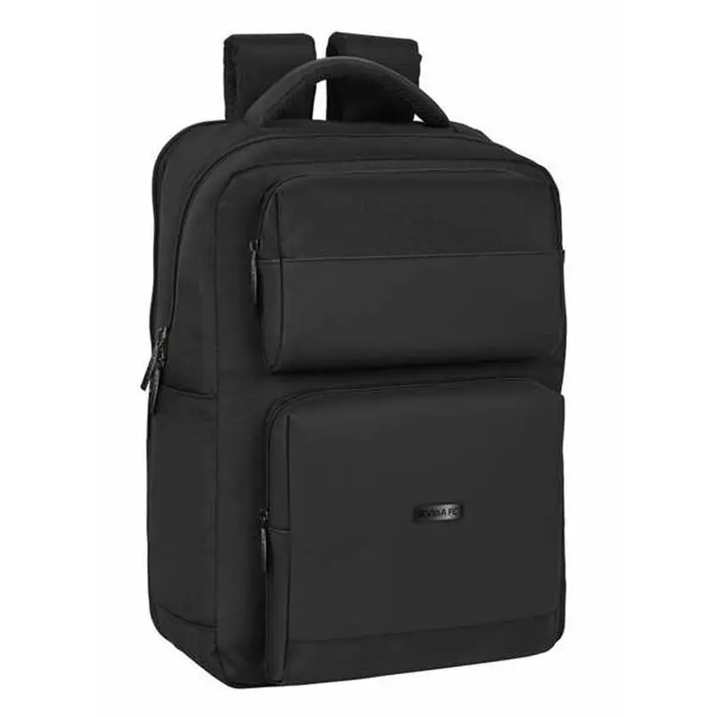 Mochila para Portátil Sevilla Fútbol Club Premium Negro 31 x 44 x 13 cm