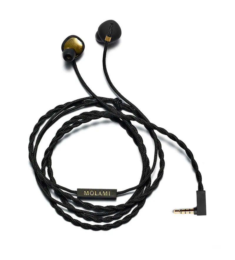 Molami Stitch Black & Gold - auriculares intraurales con cable