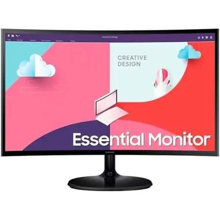 Monitor Profesional Curvo Samsung Essential Monitor S36C S27C364EAU/ 27"/ Full HD/ Negro
