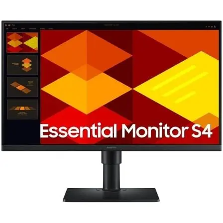 Monitor Profesional Samsung Essential Monitor S4 S40GD S24D402GAU/ 24"/ Full HD/ Regulable en altura/ Negro