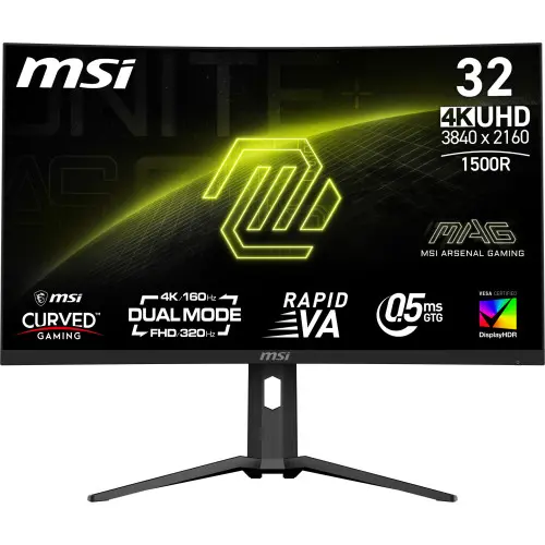 MSI MAG 321CUPDF pantalla para PC 80 cm (31.5") 3840 x 2160 Pixeles 4K Ultra HD LCD Negro