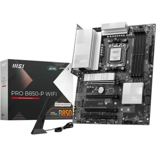 MSI PLACA MSI PRO B850-P WIFI,AMD,AM5,B850,4DDR5,256GB,WIFI,ATX