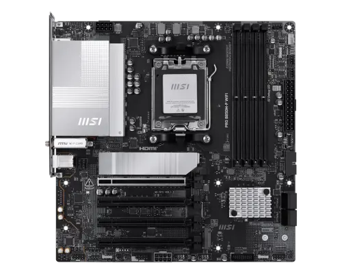 MSI PLACA MSI PRO B850M-P WIFI,AMD,AM5,B850,4DDR5,256GB,1HDMI+1DP,4SATA3+3M.2,5GBLAN+WIFI7+BT5.4,7USB3.2,MATX