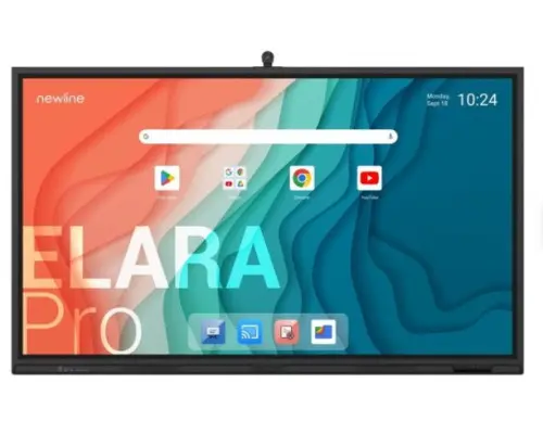 NEWLINE MONITOR INTERNATIVO ELARA PRO (TT-8623QCA+) 86", ANDROID 13, GOOGLE EDLA, CAMARA 4K, 8 MIC, MULTI USUARIO, 2X20W+SUB15W, WIFI 6