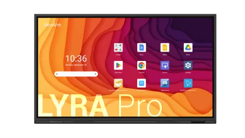 NEWLINE MONITOR INTERNATIVO LYRA PRO (TT-7523QA) 75",ANDROID 13, GOOGLE EDLA, MULTI USUARIO, ALTAVOCES 2X20W, WIFI 6 + BL, USB-C 65W