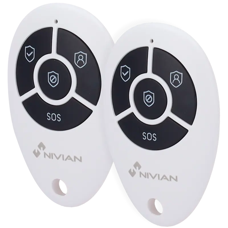 NIVIAN SMART 2XNVS-REMOTECONTROL - Mando a distancia - Armado, desarmado, parcial y pánico - Indicador LED