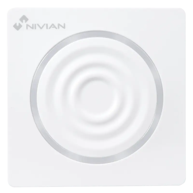 NIVIAN SMART NVS-S6BO1 - Sirena para interior - Batería de respaldo - Luz de aviso / Sirena 90 dB - Inalámbrico 433 MHz