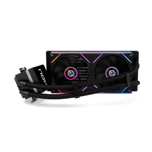 NOX Hummer M-240 LCD|Kit RL Magnético ARGB Negro