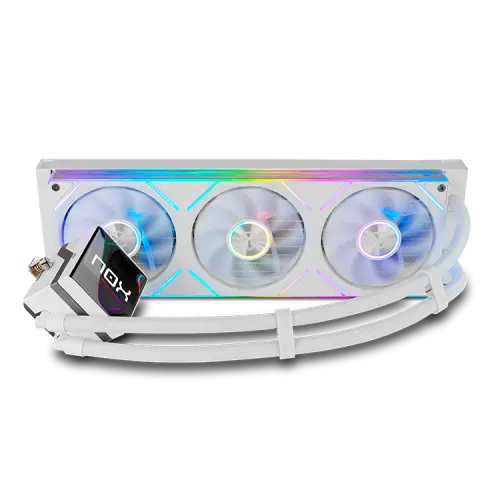 NOX Hummer M-360 LCD|Kit RL Magnético ARGB Blanco