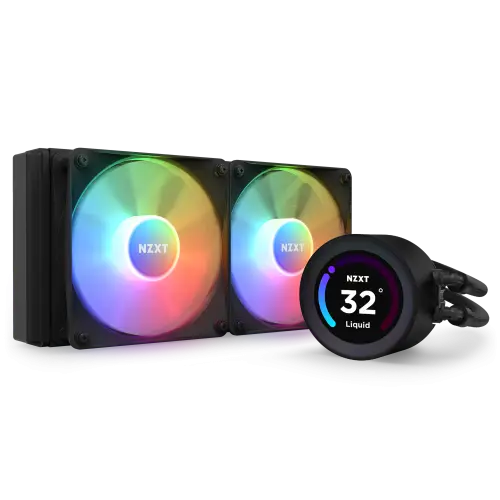 NZXT Kraken Elite 240 RGB Procesador Sistema de refrigeración líquida todo en uno 12 cm Negro 1 pieza(s) (RL-KR24E-B1)
