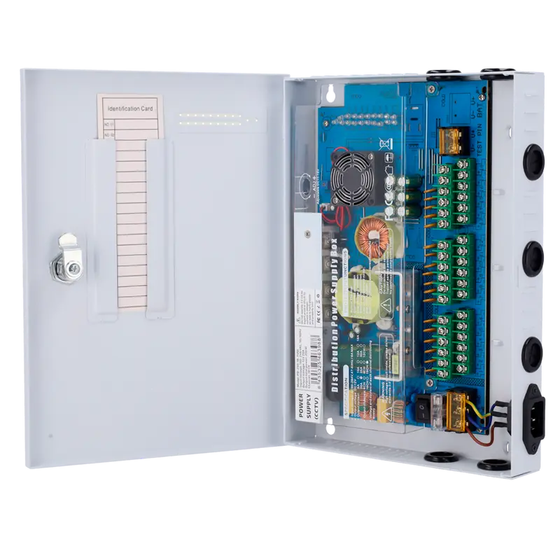 OEM PD-250-18-FUSE - Caja de distribución de alimentación - Entrada AC 180 V~246 V - 18 salidas Fuse - Protección por fusible rearmable