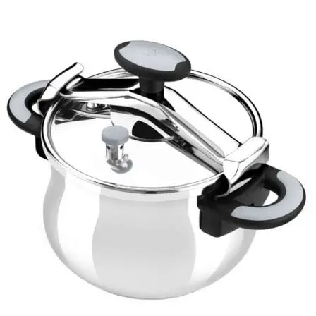 Olla a Presión Bra New Star A185501/ Ř22cm/ 4.5L/ Acero Inoxidable/ Apta para Inducción