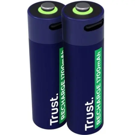 Pack de 2 Pilas AA Trust 25584/ Recargables