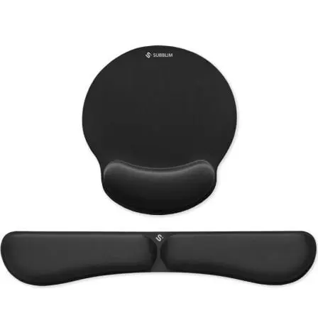 Pack de Reposamuńecas y Alfombrilla Ergonómica Subblim Ergo MemoryFlex