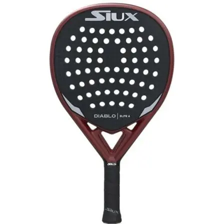 Pala de Pádel Siux Diablo Elite 4/ Negro y Rojo