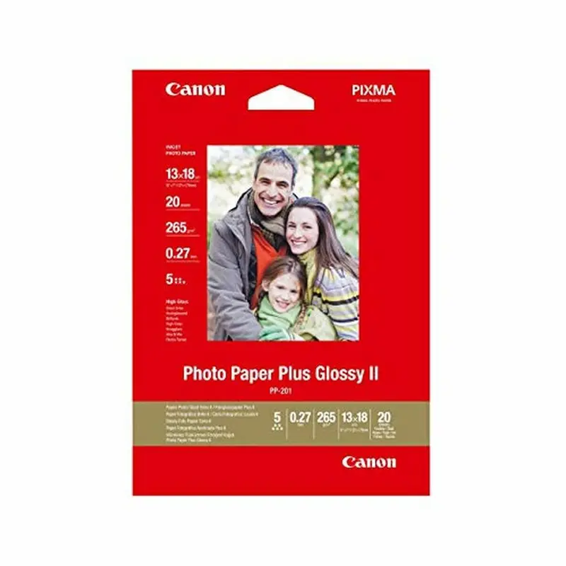 Papel Fotográfico Brillante Canon PP-201 (20 uds)