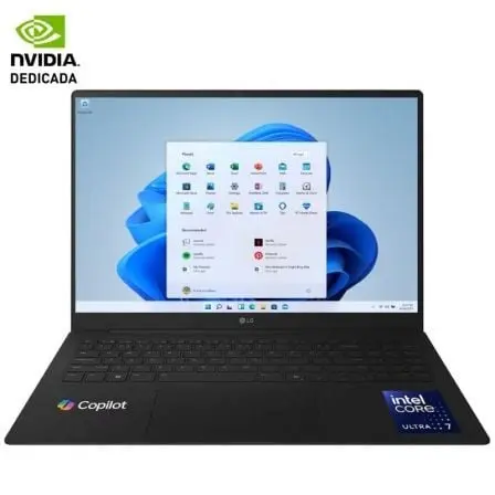 Portátil LG Gram Pro 16Z90TR-E.AD88B Intel Core Ultra 7-255H/ 32GB/ 1TB SSD/ GeForce RTX 5050/ 16"/ Win11