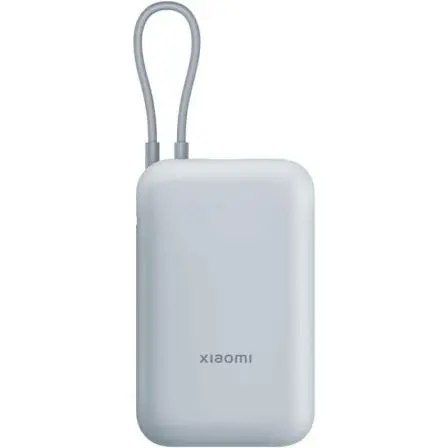 Powerbank 10000mAh Xiaomi Power Bank Integrated Cable/ 22.5W/ Azul/ Incluye Cable USB Tipo-C