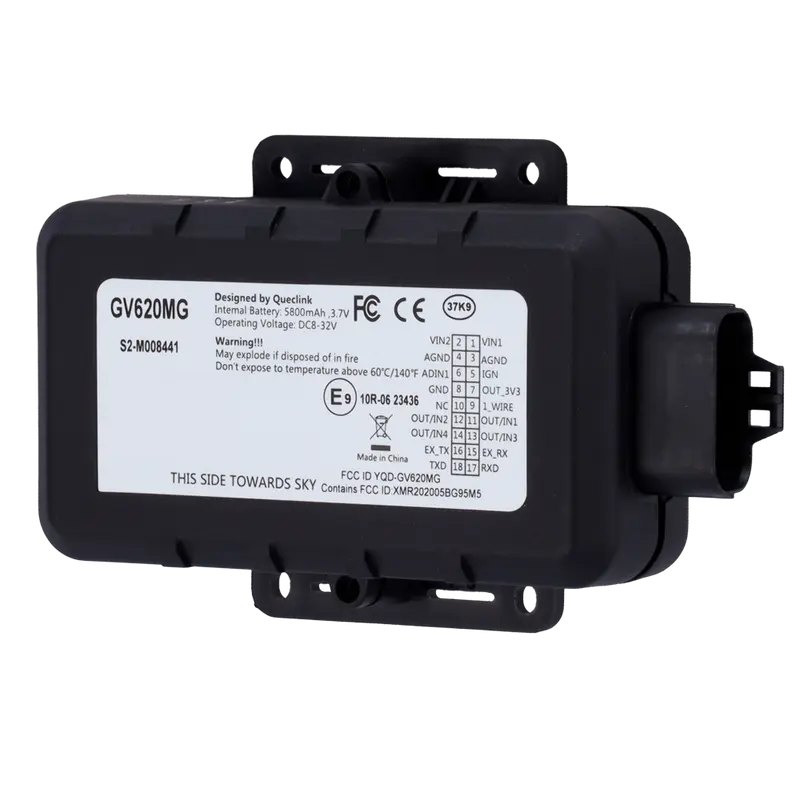 QUECKLINK QL-GV620MG - Tracker avanzado rugerizado con múltiples interf - 4G LTE Cat M1 con respaldo 2G - RS232 y 1-wire - IP67