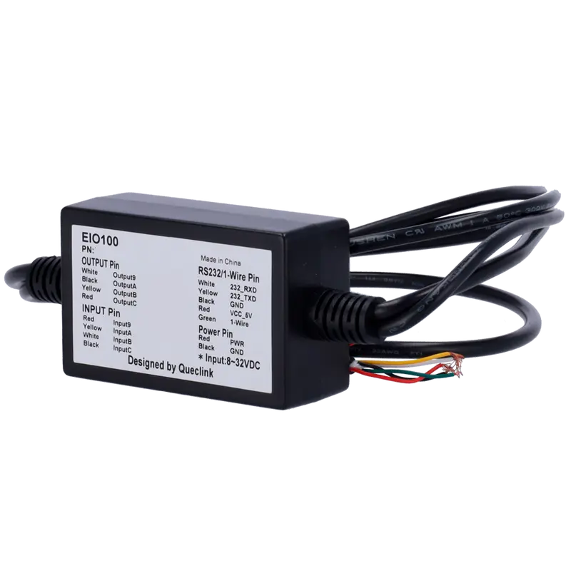 QUECLINK QL-EIO100 - Expansor quecklink - 4 entradas y 4 salidas digitales - 1 wire - Compatible con GV300 series
