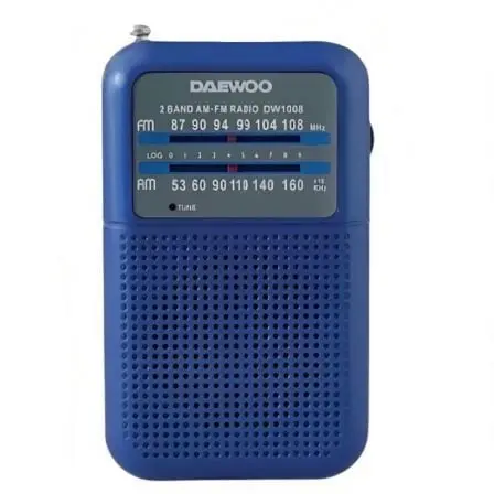 Radio Portatil Daewoo DW1008/ Azul