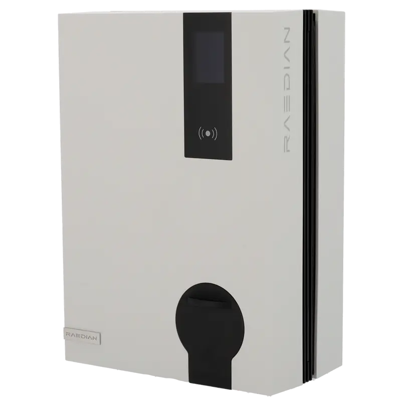 RAEDIAN RD-NEO-22-S-WHITE - Cargador para vehículos eléctricos - Potencia 22kW / 32A / Trifásica - Conector tipo 2