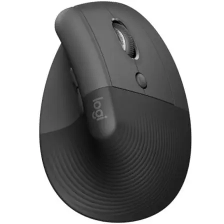 Ratón Vertical Inalámbrico por Bluetooth/ 2.4GHz Logitech Lift Vertical Ergonomic Mouse Business/ Hasta 4000 DPI/ Grafito