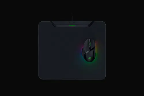 Razer HyperFlux V2 Alfombrilla de ratón para juegos Negro