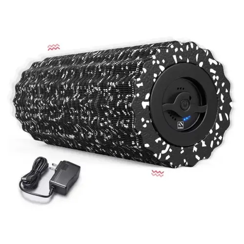 RENPHO VIBRATING FOAM ROLLER 5-SPEED, NEXT GENERATION ELECTRIC FOAM ROLLER FOR MUSCLE RECOVERY, FITNESS DEEP TISSUE TRIGGER FOAM ROLLER FOR POST-WOR