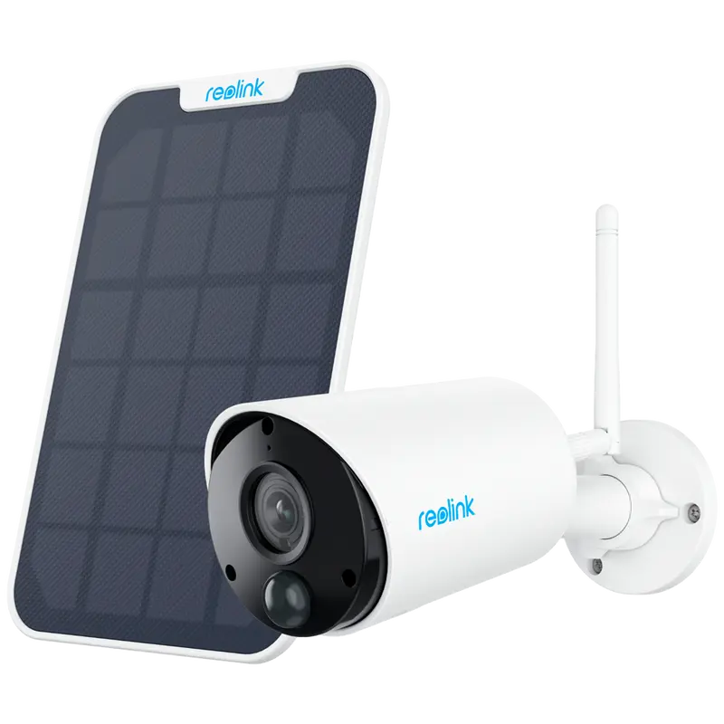 REOLINK RL-ARGUS-ECO-B320-SOLARKIT - Reolink Camara WiFi a Batería con Panel Solar - 3MP (2304 x 1296) - IR 10 m / Sirena