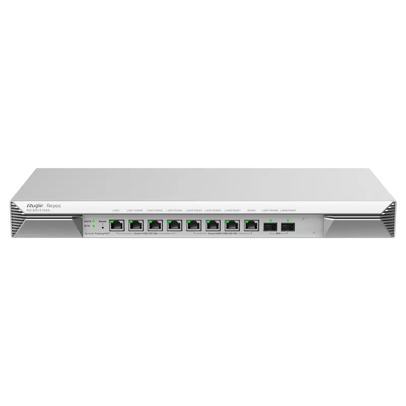 REYEE RG-EG1510XS - Reyee Router Cloud - 8 Puertos RJ45 + 2 SFP+ 10Gigabit - Funciones básicas de Firewall