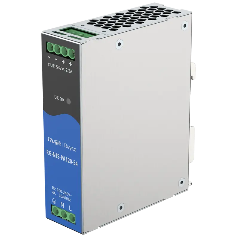 REYEE RG-NIS-PA120-54 - Fuente de alimentación industrial de Reyee - Potencia de salida eficiente de hasta 120W