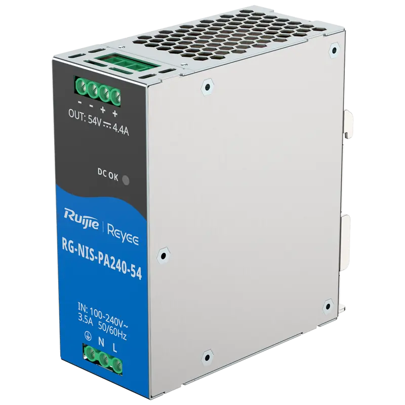 REYEE RG-NIS-PA240-54 - Fuente de alimentación industrial de Reyee - Gran potencia de salida eficiente de hasta 240W