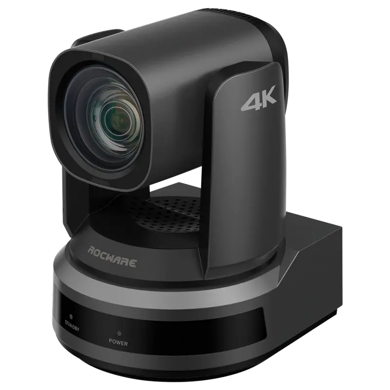 ROCWARE ROC-RC841UX - Cámara PTZ - Resolución 4K - Ángulo de visión 80.8º - Zoom óptico 12X - Encuadre automático - PoE+
