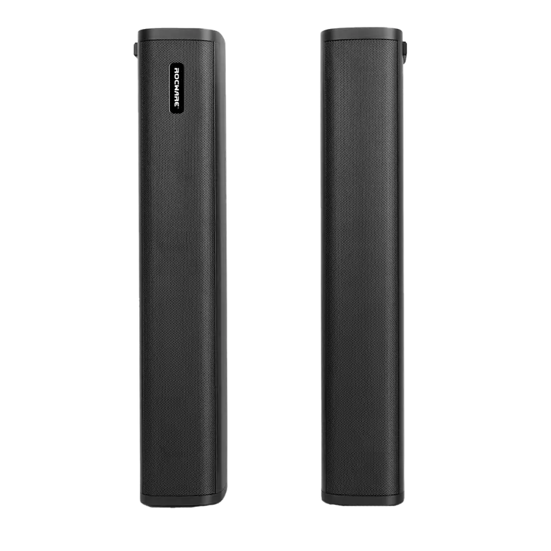 ROCWARE ROC-S22 - Pareja de altavoces - Tipo columna - Activo - Diseño elegante - Para salas medianas/grandes