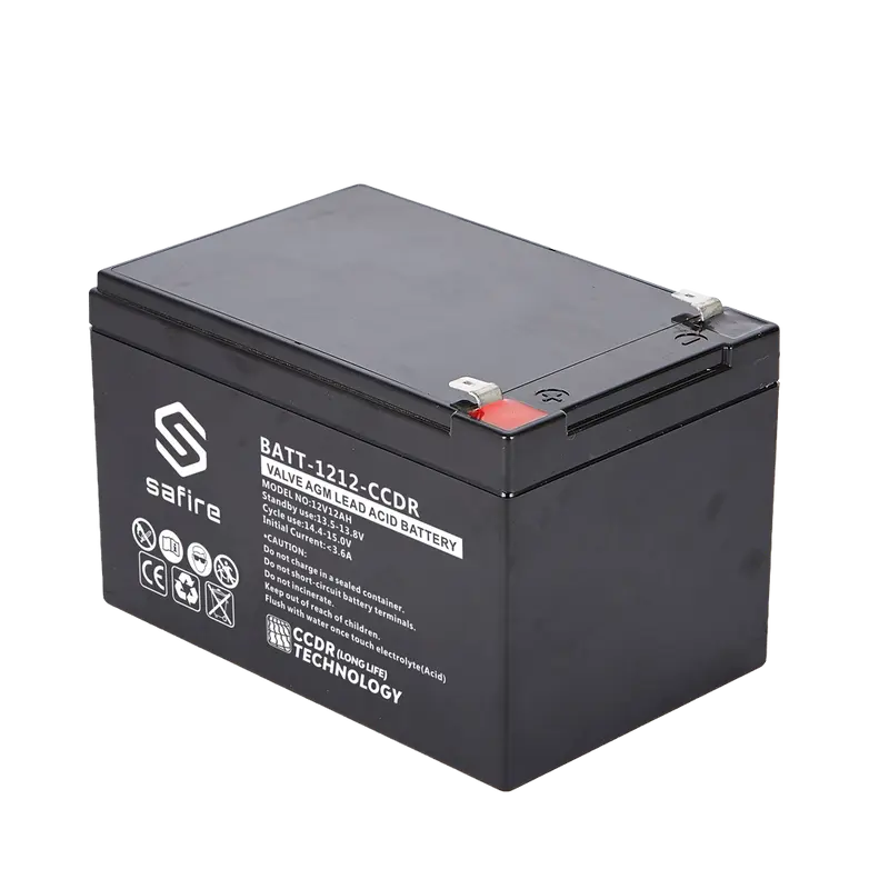 SAFIRE BATT-1212-CCDR - Batería recargable - Tecnología plomo ácido AGM - CCDR - Tensión 12V - Capacidad 12Ah