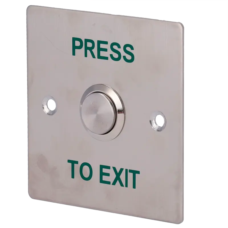 SAFIRE EXITBUTTON303 - Pulsador de liberación de puerta - Uso profesional - Testado 500.000 usos - NO/NC/COM - Empotrado o superficie