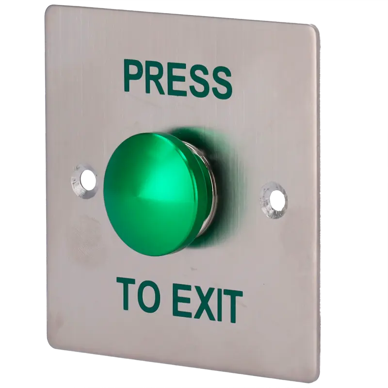 SAFIRE EXITBUTTON305 - Pulsador de liberación de puerta - Tipo semiesfera - Testado 500.000 usos - NO/COM - Empotrado o superficie