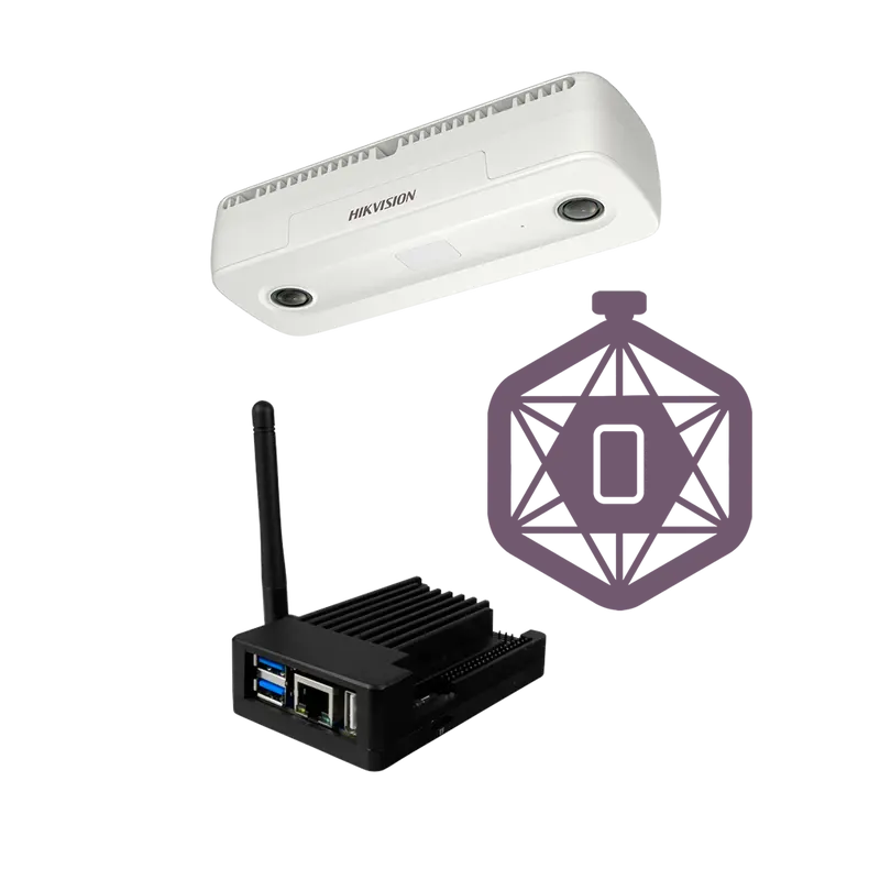 SAFIRE KIT-PEOPLECOUNT-HIKDUAL-LITE - Kit para Control de aforo LITE - Cámara Hikvision DS-2CD6825G0/C-IS(2mm)(B)