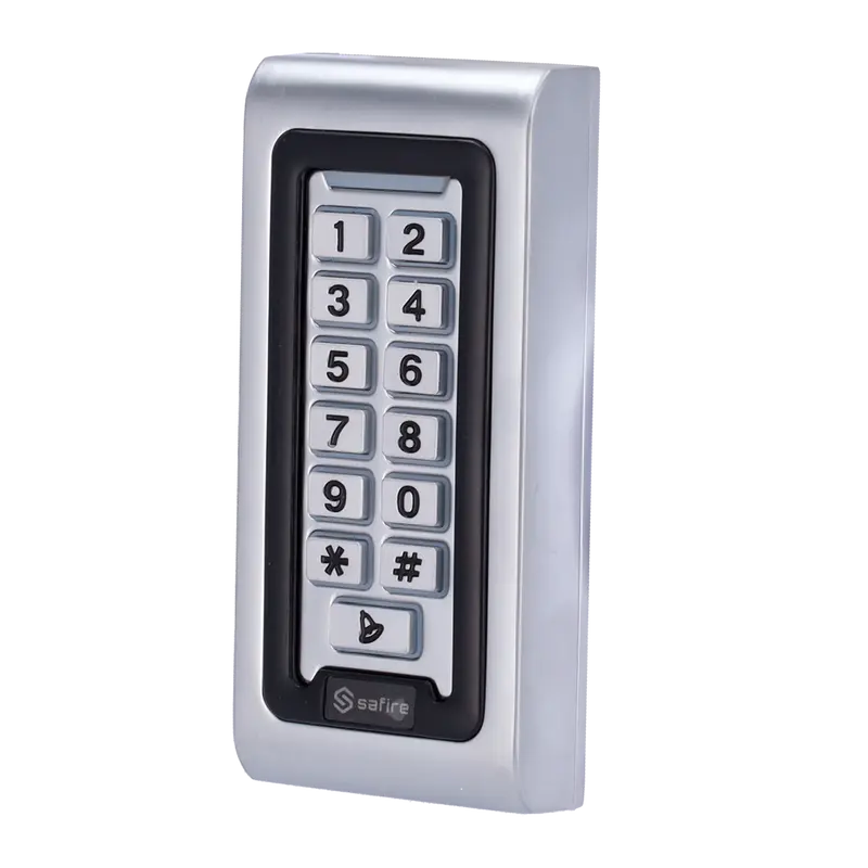 SAFIRE SF-AC103-MF - Control de acceso autónomo - Acceso por tarjeta MF y PIN - Salida de relé, pulsador y timbre - Wiegand 26