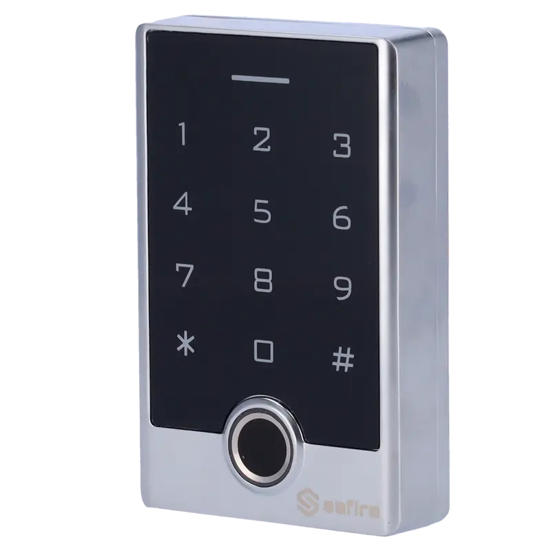 SAFIRE SF-AC122-F-WIFI - Control de acceso autónomo - Acceso por huella, tarjeta EM, PIN y APP - Salida de relé y pulsador