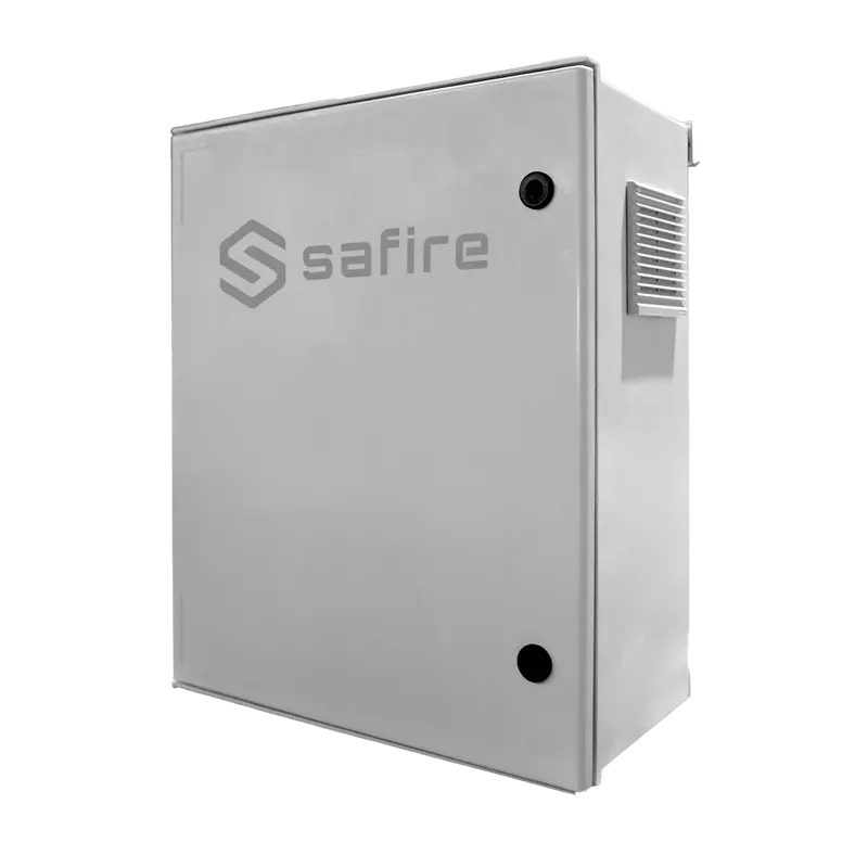 SAFIRE SF-BOX08ECO-IP55 - Armario de poliéster SMC - Diferencial, magnetotérmico y SPD - Dimensiones exteriores 60x50x23cm