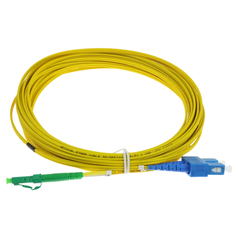 SAFIRE SF-LC-APC-SC-UPC-SM-DX-10M - Cable de conexión de fibra óptica dúplex - Fibra monomodo G657A2 de alto rendimiento