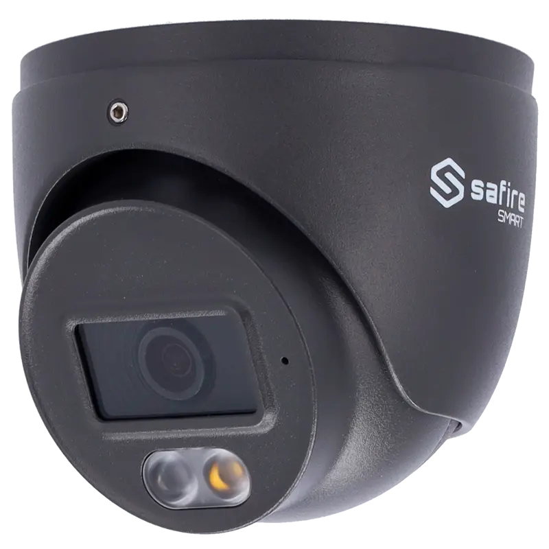 SAFIRE SMART SF-IPT010A-4B1-DL-GREY - Cámara Turret IP gama B1 con luz dual - Resolución 4 Mpx (2566x1440) - Lente 2.8 mm - Micrófono